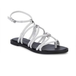 Rebecca Minkoff Leather-Strap Sandal Flats